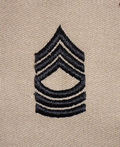 US Army Dienstgrad Master Sergeant (MSG) – subdued Aufnäher für BDU-Uniform