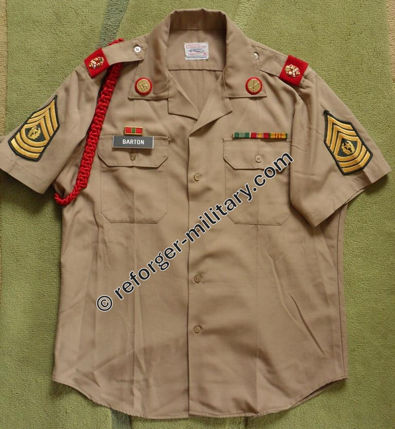 US Army Short Sleeve Shirt Khaki, Tan-445