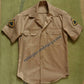Army Short Sleeve Shirt Khaki, Tan-445