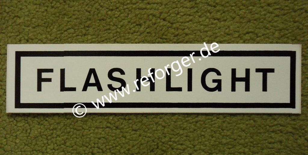 Flashlight Sticker Label for HMMWV M998
