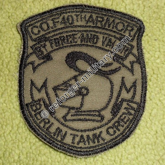 Berlin Brigade 40th Armor Tank Crew Patch