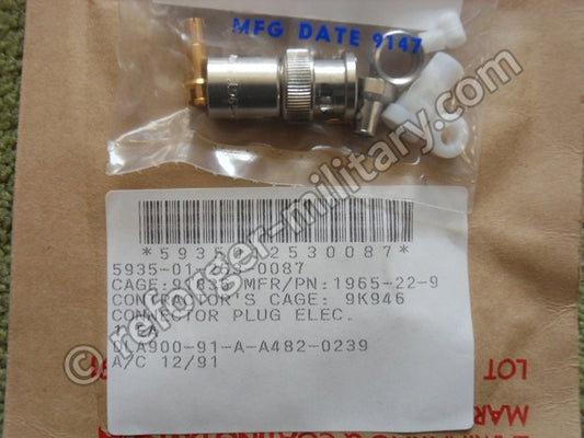 Gesamtansicht des BNC Anschlussstecker passend für das RG-58/U Coaxial Kabel