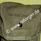 Detailaufnahme des Stempels CW-503/PRC-25 auf der Tasche