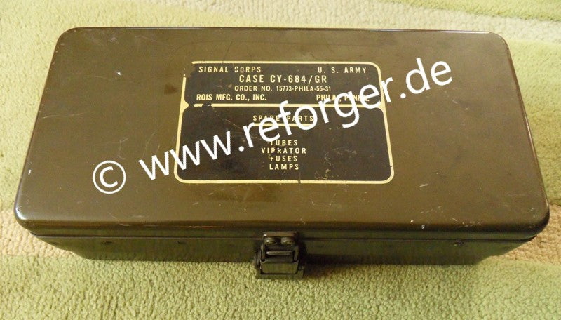 Signal Corps Case Spare Parts CY-684/GR