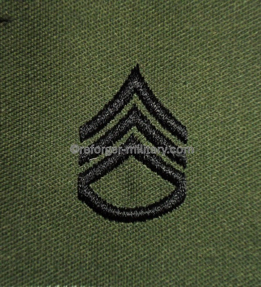 US Army Dienstgrad Staff Sergeant – olivfarbener Aufnäher für BDU