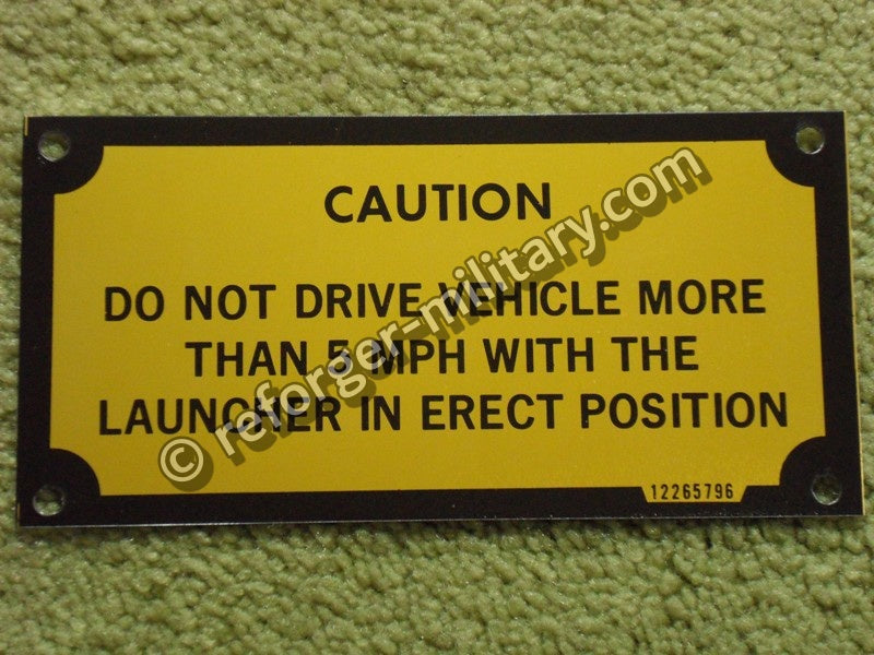 Ford MUTT M151A1C (G838) Weapon Carrier Data Plate – Original Identification Plate Typenschild