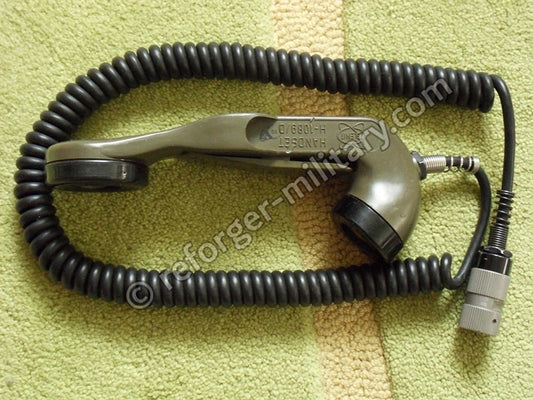 Gesamtansicht des H-1089 C D Handsets, originaler Handapparat für Bundeswehr und NATO Funkgeräte.