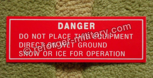 M-Series Danger Warning Label Sticker