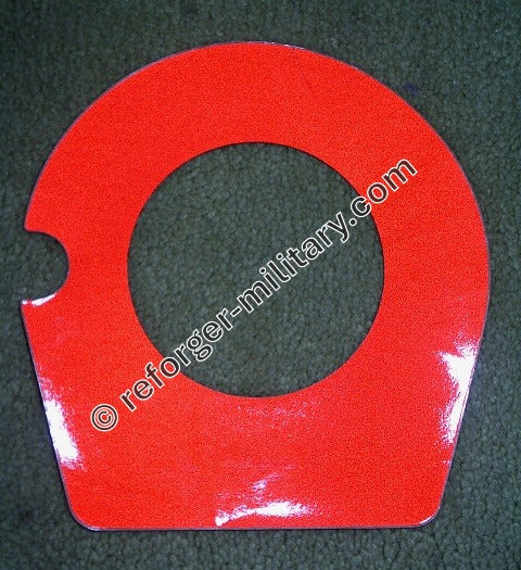 M151 Jeep Spare Tire Reflector Decal – Aufkleber für die Reserverad-Halteplatte. 