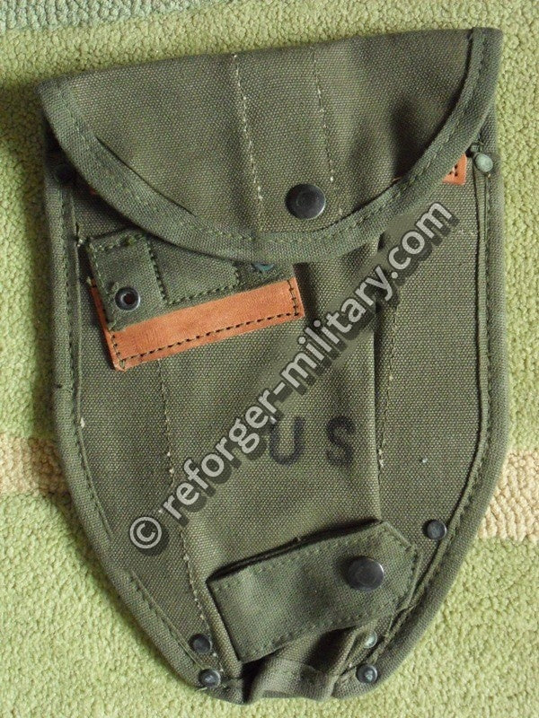 Original US Army M1956 Canvas Cover – Spatentasche für Klappspaten aus der Vietnam-Ära