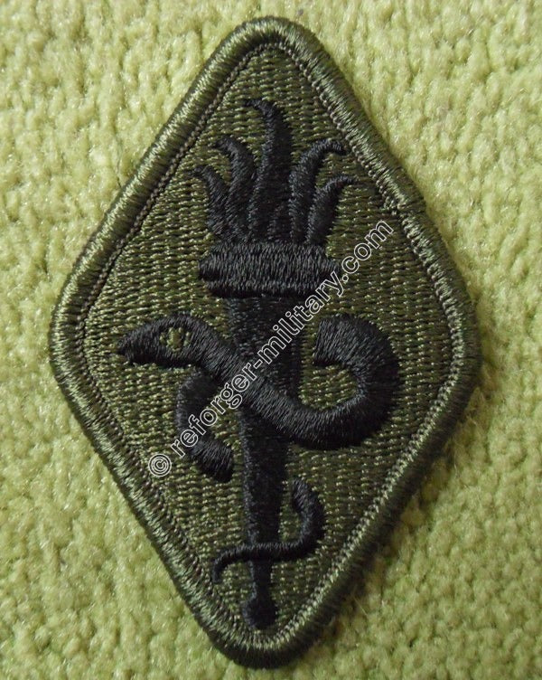 US Army Medical School Patch in Subdued