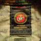 Originales US-Marines Label der MARPAT Jacke mit Contract Number und Materialangaben.