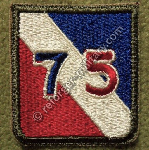 Patch 75th Infantry Division (WWII) Full Color.