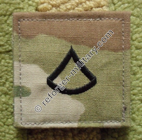 Dienstgradabzeichen U.S. Army Private First Class (PFC) – OCP Patch mit Klett