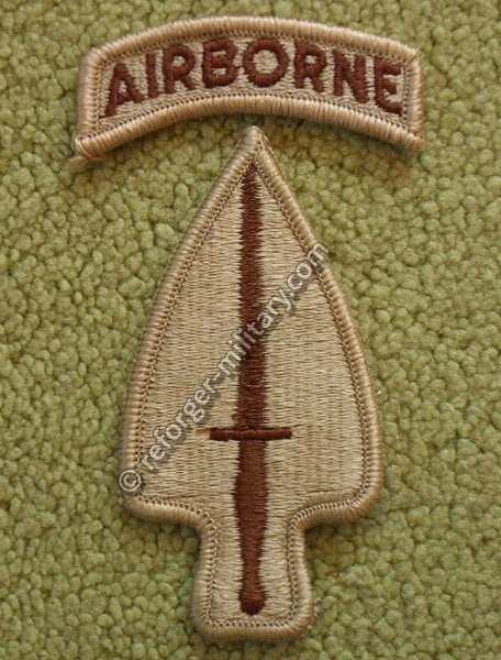 US Army Special Operations Command Airborne USASOC Desert Patch