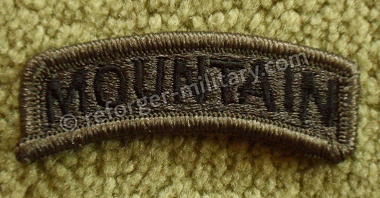 US Army Mountain Tab Aufnaeher Bogen passend fuer die 10th Infantry Division