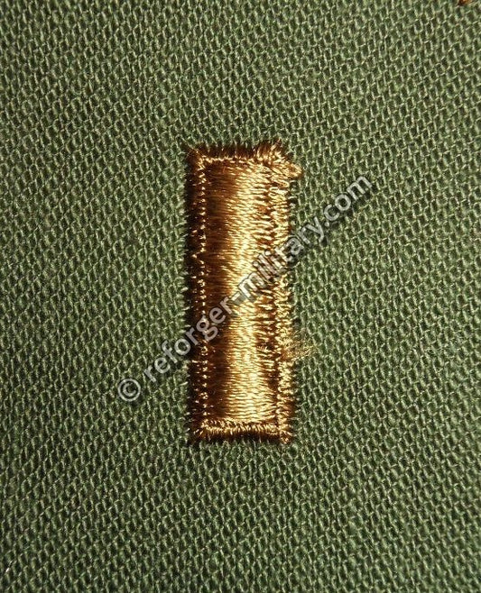 U.S. Army 2nd Lieutenant (2LT) Rangabzeichen Aufnäher – Subdued Rank Patch for BDU Uniform.