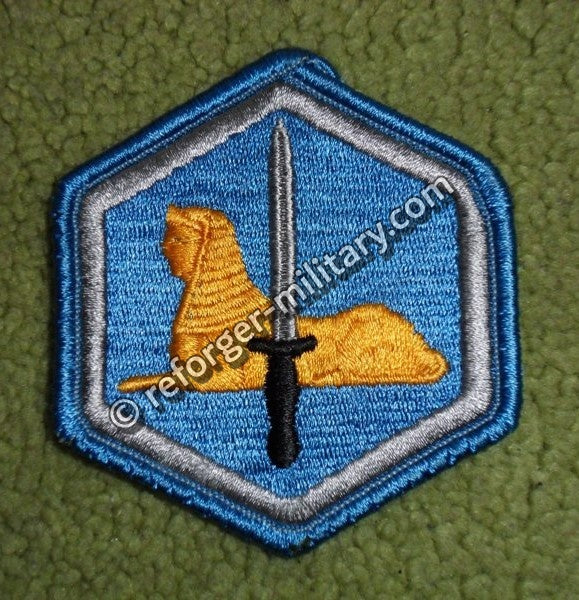 66th Military Intelligence Brigade SSI Patch – Full Color Blue & Silver Unit Insignia.