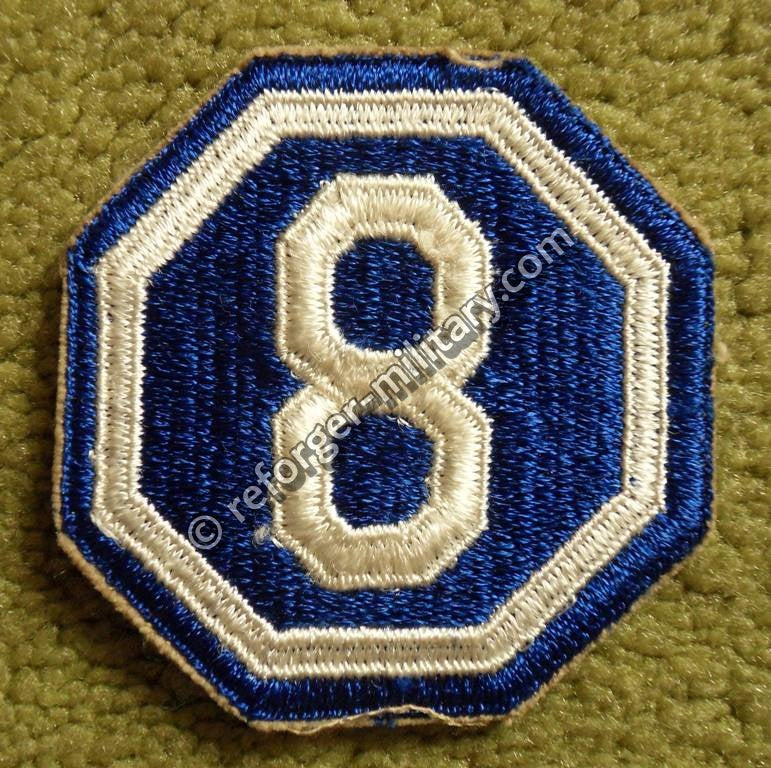 US Army WWII VIII Corps Full Color Patch – 8th Corps SSI