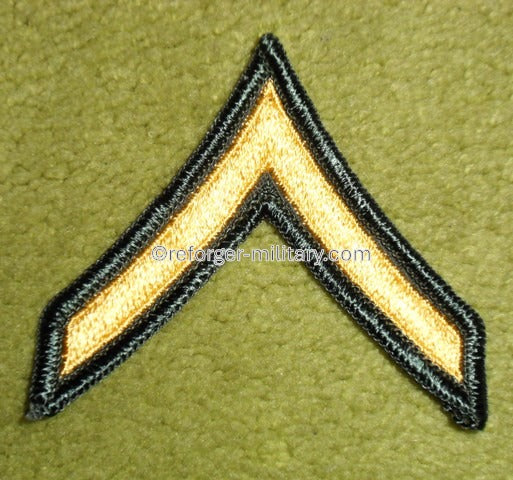 US Army Dienstgrad Private, Aufnäher Chevron für Dress Green 