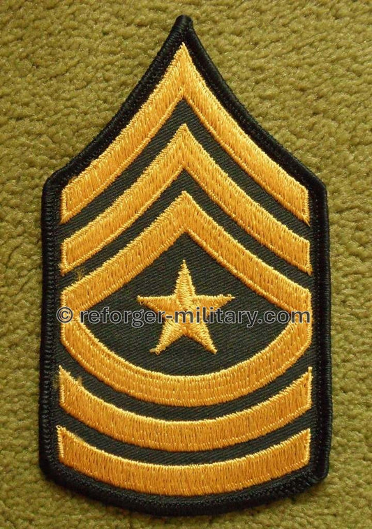 US Army Dienstgrad Sergeant Major (SGM), Aufnäher Chevron für Dress Green