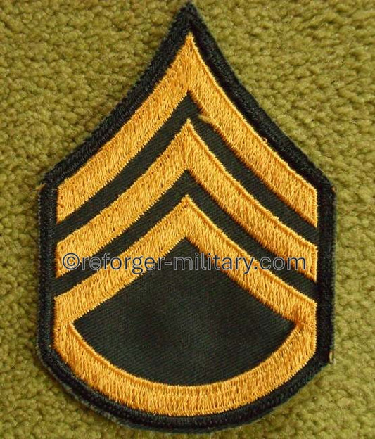 Staff Sergeant (SSG) Rank Patch - US Army Dress Green Chevron