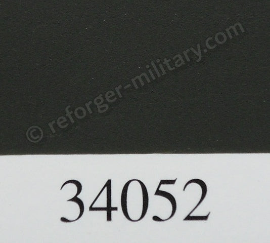 Farbmuster der US Army FS 34052 Sprühfarbe in Gruen