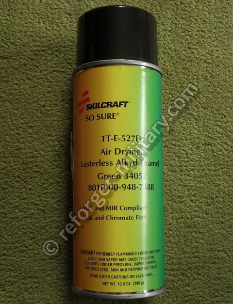 US Army Sprühfarbe FS 34052 Mattgrün – Stumpfmatter Militär-Lack für Fahrzeuge und Ausrüstung