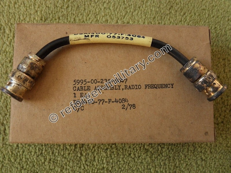 US Army Funk-Antennenkabel CG-409H/U mit BNC-Steckverbinder