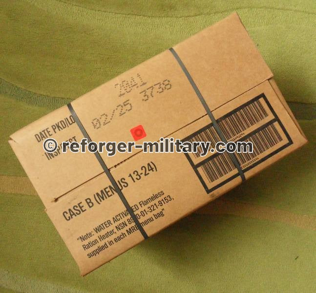 Kompletter MRE-Karton der U.S. Army – Meal Ready-to-Eat Notverpflegung für Outdoor & Krisenvorsorge