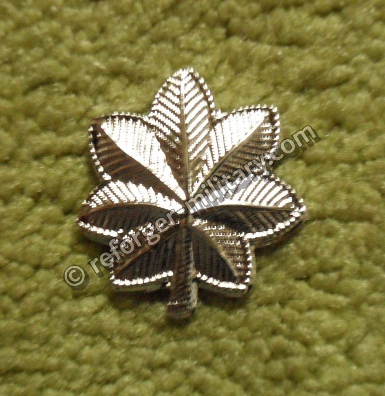 U.S. Army Lieutenant Colonel (LTC) Rangabzeichen aus Metall – Polished Silver Oak Leaf Rank Insignia Pins.