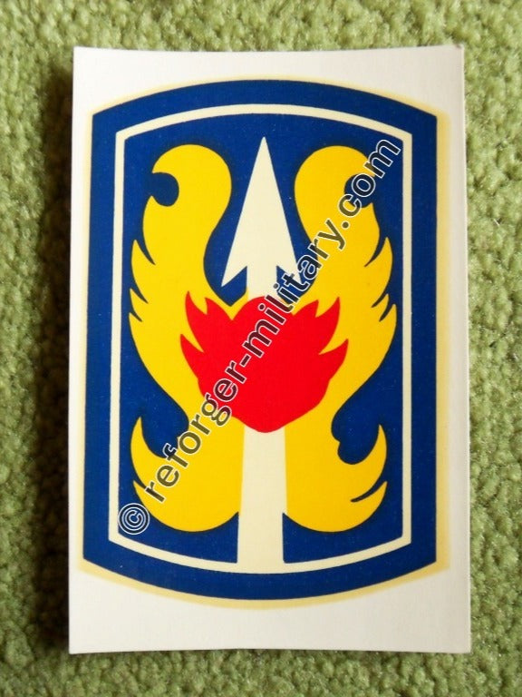US Army Dekoaufkleber mit dem Logo der 199th Infantry Brigade.