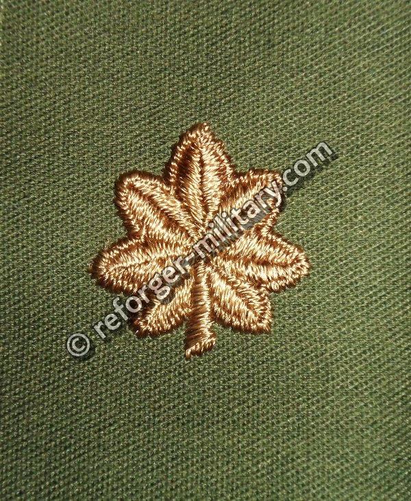 U.S. Army Major (MAJ) Rangabzeichen Aufnäher – Subdued Rank Patch for BDU Uniform.