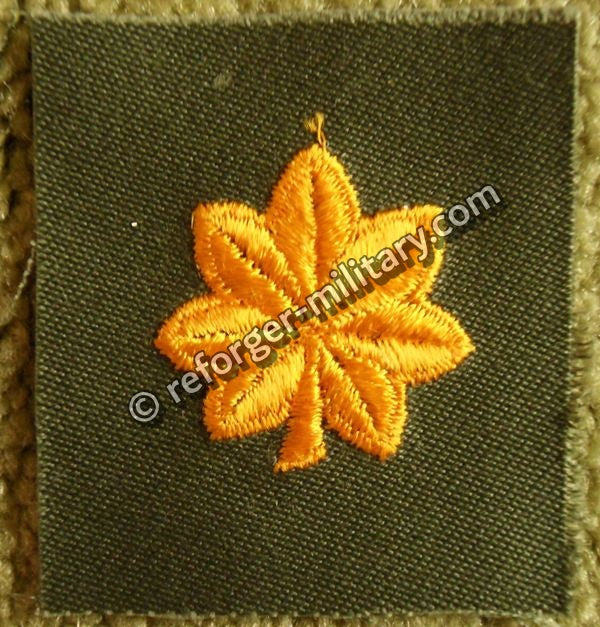 U.S. Army Major (MAJ) Vietnam Era Rank Patch – Gold/Yellow embroidered on Olive