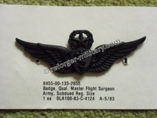 US Army Master Flight Surgeon Pin – Metallabzeichen für fliegerärztliche Qualifikation
