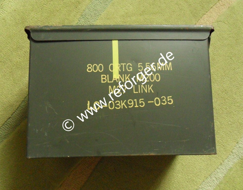 Munitionskiste M27 5.56 x 45 mm - US Ammo Box aus Metall