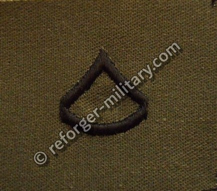 U.S. Army Private First Class (PFC) Rangabzeichen Aufnäher – Subdued Rank Patch for BDU Uniform