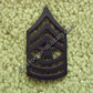 U.S. Army Sergeant Major (SGM) Rangabzeichen aus Metall – Subdued Rank Insignia with Star for BDU Uniform.