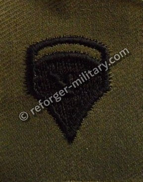 U.S. Army Specialist 5 (SP5) Rangabzeichen Aufnäher – Subdued Olive Rank Patch Vietnam Era.