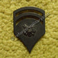 U.S. Army Specialist 6 (SP6) Rangabzeichen aus Metall – Subdued Rank Insignia Vietnam Era E-6 Grade.