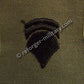 U.S. Army Specialist 6 (SP6) Rangabzeichen Aufnäher – Subdued Olive Rank Patch Vietnam Era.