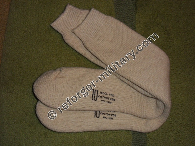 US Army Winter Wollsocken weiß, extra dick für extreme Kälte