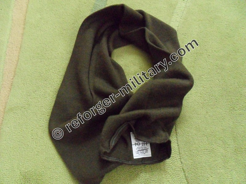 US‑Army Wool Scarf in Grün – USGI Neckwear, Strickschal aus Wolle, ca. 130 × 20 cm