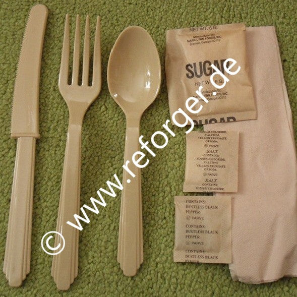 US Army Besteck Dining-Set Messer Löfel Gabel