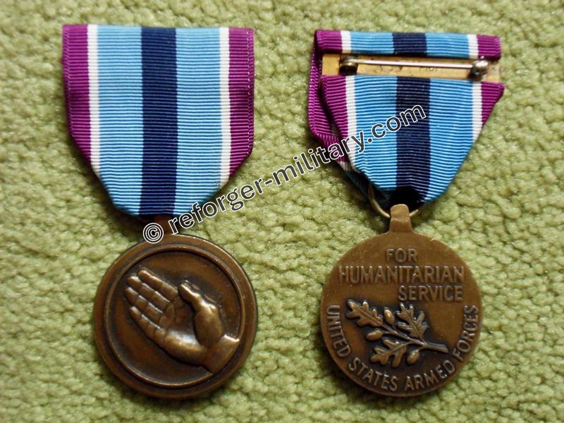 Humanitarian Service Medal der US-Streitkräfte – Auszeichnung für humanitäre Hilsfseinsätze