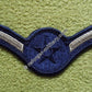 Air Force Dienstgrad Airman (E1) – Chevron Aufnäher Blau und Weiß 