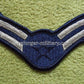 Air Force Dienstgrad Airman First Class (E3) – Chevron Aufnäher Blau und Weiß 