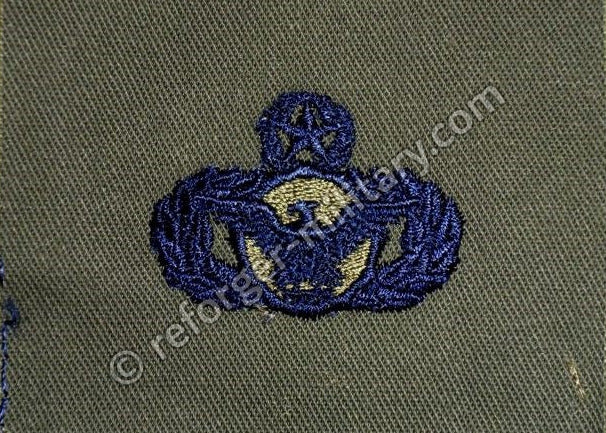 Gesamtansicht des USAF Security Police Qualification Badges in der Master Ausführung