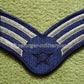 US Air Force Dienstgradabzeichen Senior Airman – Chevron Aufnäher in Blau und Weiß