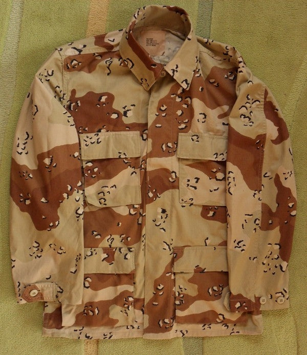 US Army Small Six-Color Desert Camo BDU Shirt